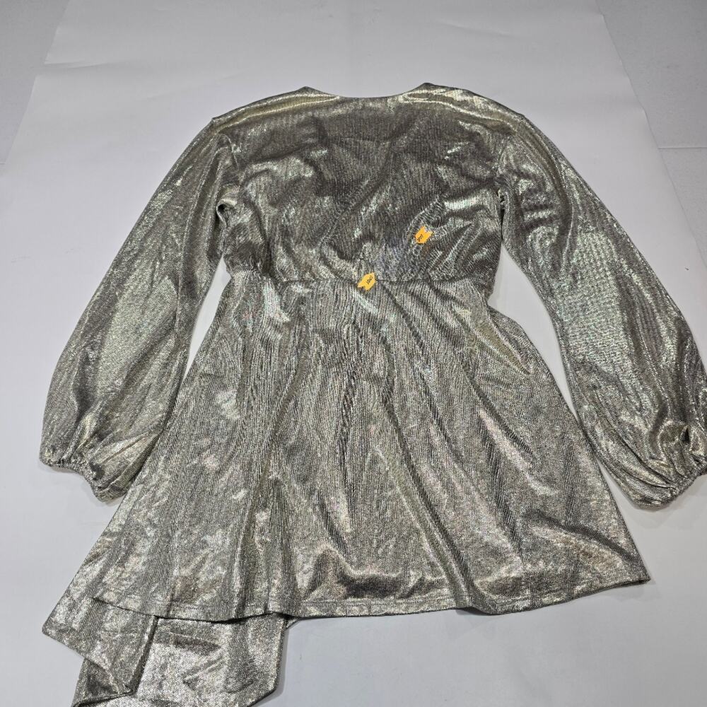 House of Harlow 1960 x REVOLVE Aniela Mini Dress in Pewter Medium - Picture 12 of 13